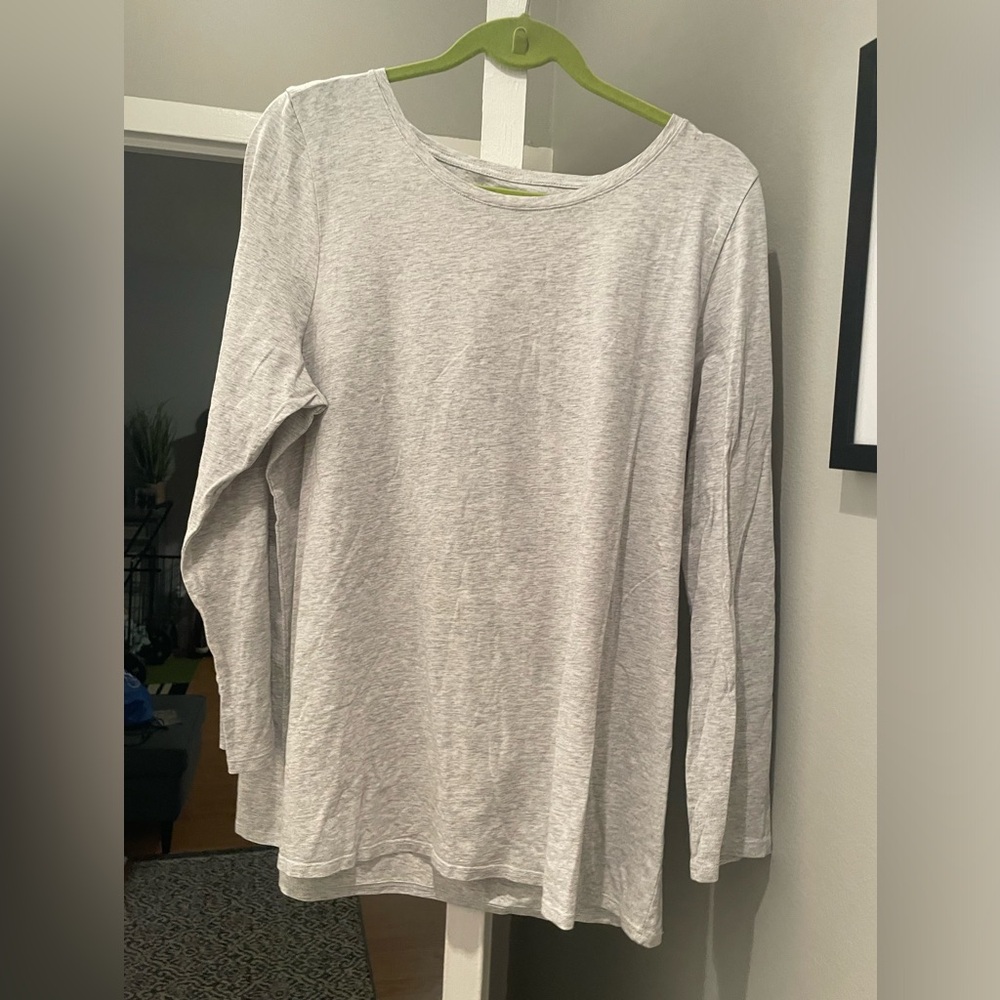 Pure Jill by J.Jill long sleeve stretch cotton tee shirt